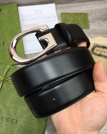 Gucci Leather Belt 655567 – G Buckle in Black