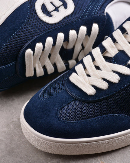 Gucci Lido Men’s Suede & Mesh Sneaker
