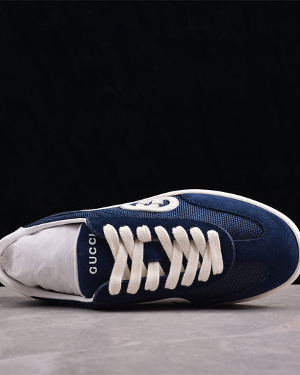 Gucci Lido Men’s Suede & Mesh Sneaker