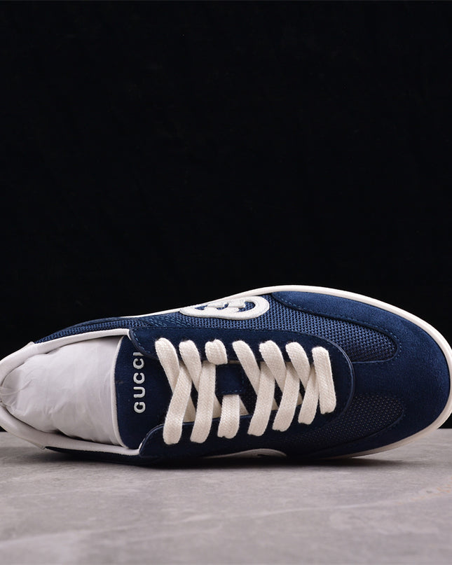 Gucci Lido Men’s Suede & Mesh Sneaker