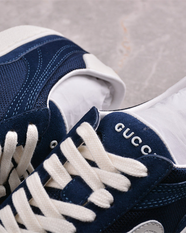 Gucci Lido Men’s Suede & Mesh Sneaker