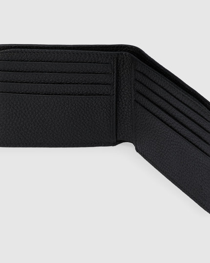 Gucci Logo Black Leather Bi-Fold Wallet
