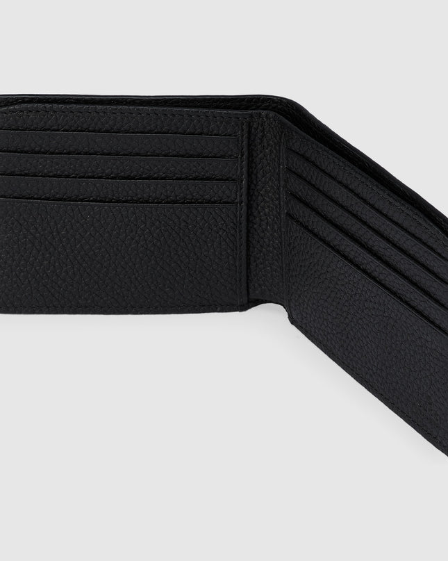 Gucci Logo Black Leather Bi-Fold Wallet