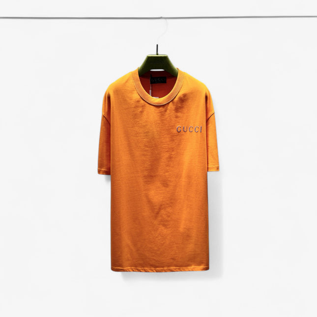 Gucci Logo‑Print Cotton‑Jersey T‑Shirt in Orange