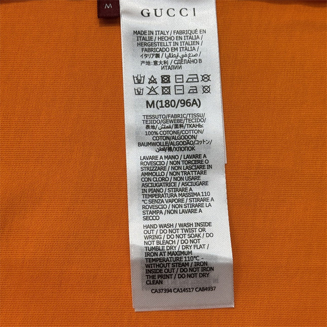 Gucci Logo‑Print Cotton‑Jersey T‑Shirt in Orange
