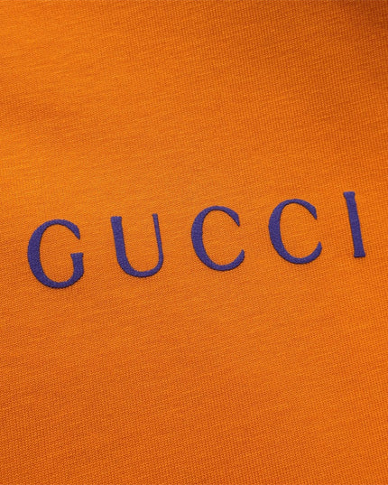 Gucci Logo‑Print Cotton‑Jersey T‑Shirt in Orange