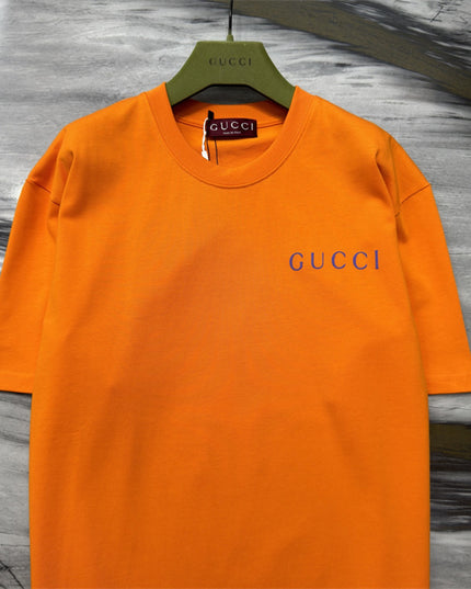 Gucci Logo‑Print Cotton‑Jersey T‑Shirt in Orange