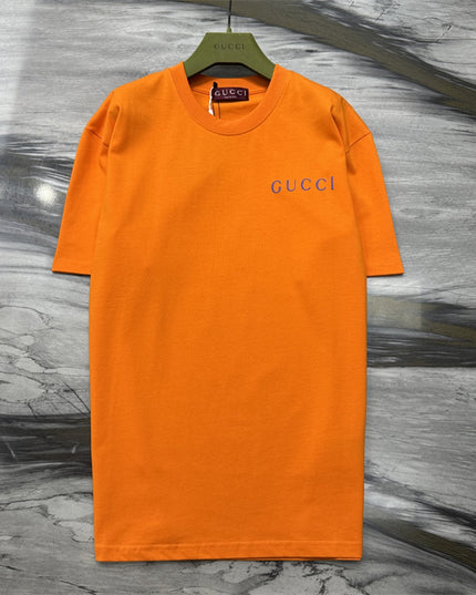 Gucci Logo‑Print Cotton‑Jersey T‑Shirt in Orange