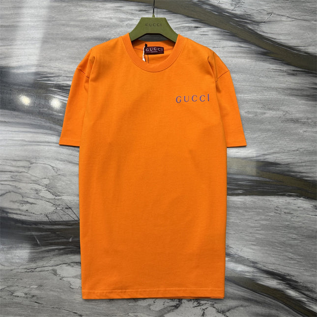 Gucci Logo‑Print Cotton‑Jersey T‑Shirt in Orange