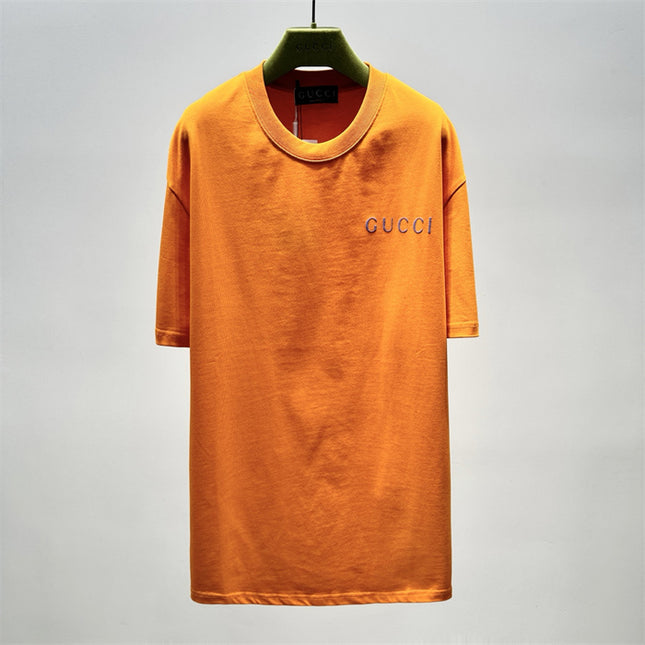 Gucci Logo‑Print Cotton‑Jersey T‑Shirt in Orange