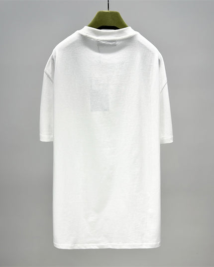 Gucci Logo‑Print Cotton‑Jersey T‑Shirt in White and Pink