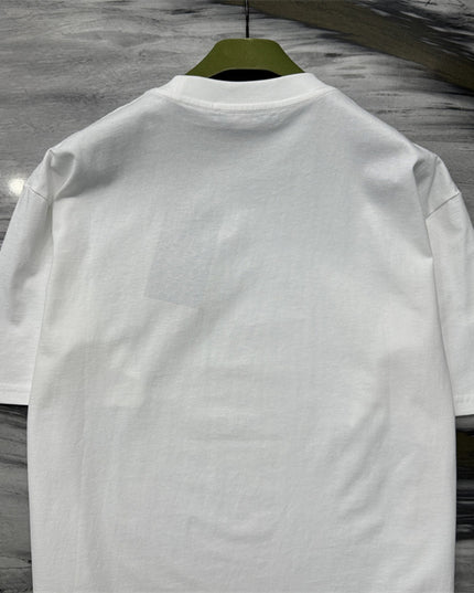Gucci Logo‑Print Cotton‑Jersey T‑Shirt in White and Pink