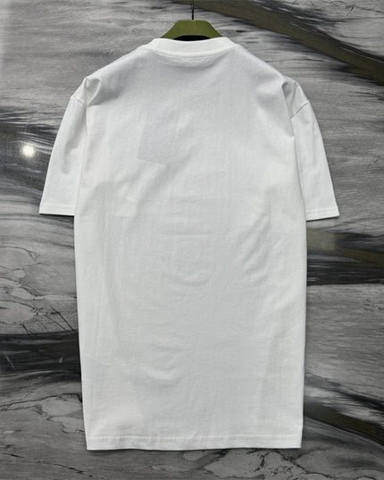 Gucci Logo‑Print Cotton‑Jersey T‑Shirt in White and Pink