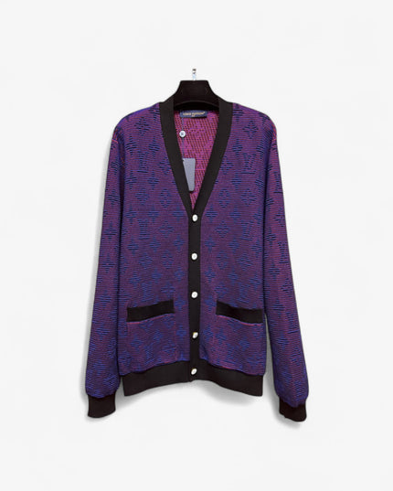 Gucci Louis Vuitton Monogram Knit Cardigan – Purple - Blue Gradient