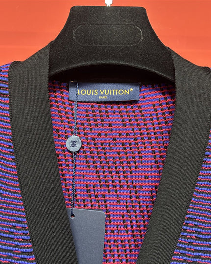 Gucci Louis Vuitton Monogram Knit Cardigan – Purple - Blue Gradient