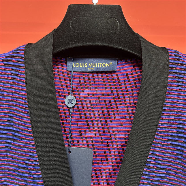 Gucci Louis Vuitton Monogram Knit Cardigan – Purple - Blue Gradient
