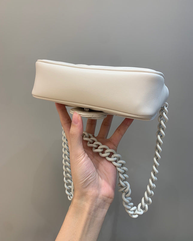 Gucci GG Marmont Mini Bag – White Matelassé Leather