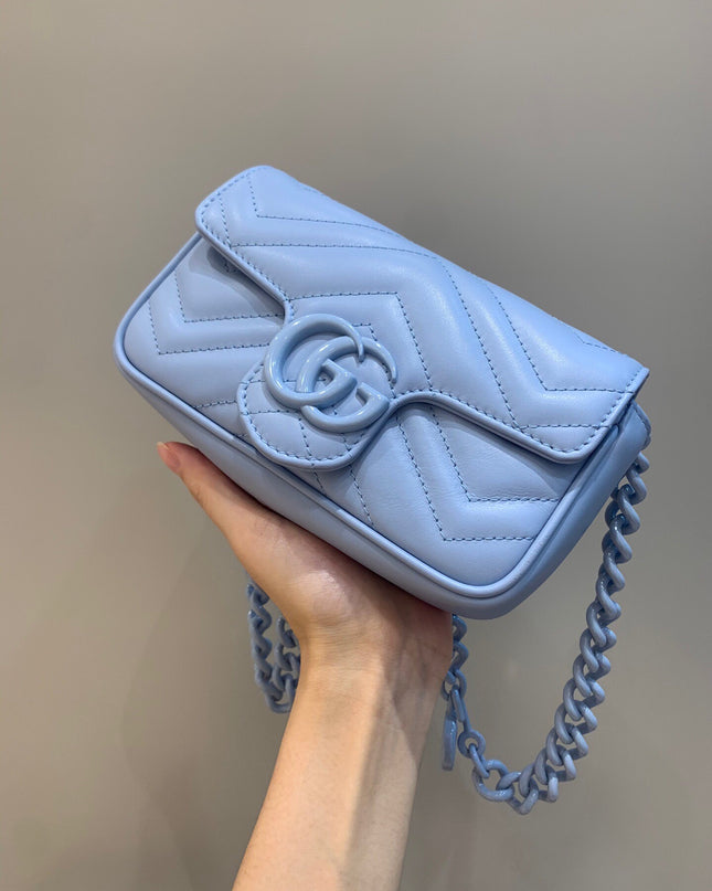 Gucci Marmont Belt Bag 699757 - Blue