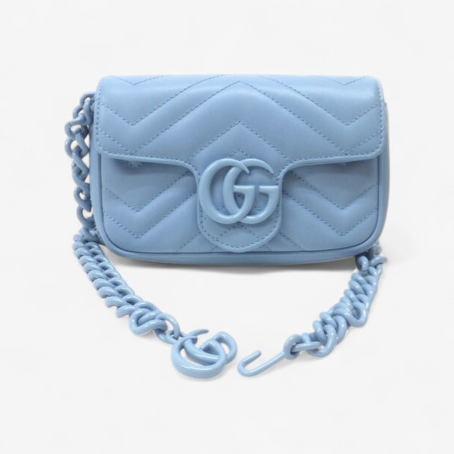 Gucci Marmont Belt Bag 699757 - Blue