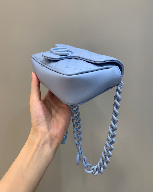 Gucci Marmont Belt Bag 699757 - Blue