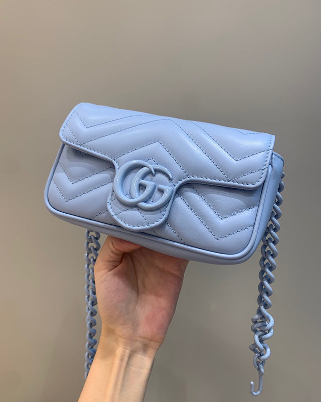 Gucci Marmont Belt Bag 699757 - Blue