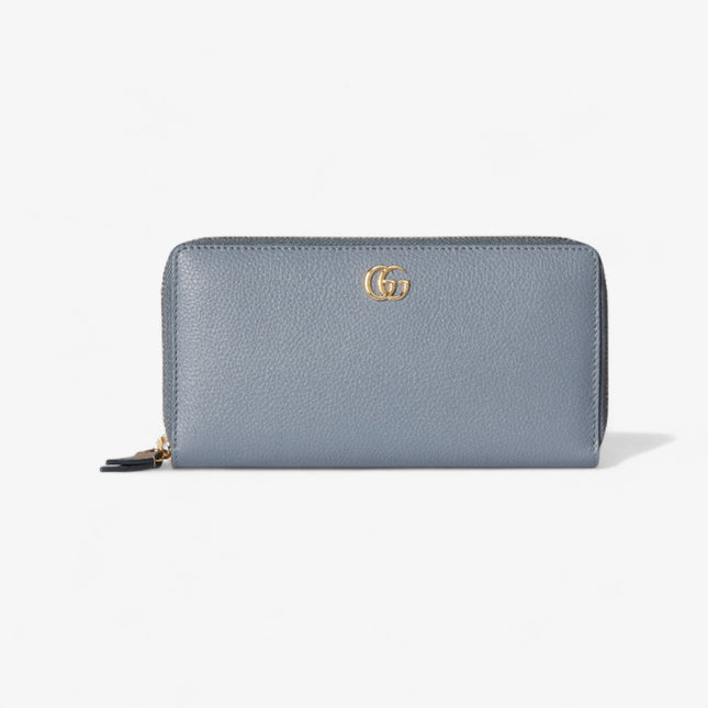Gucci Marmont Bi-Color Leather Zip Around Wallet