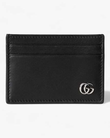 Gucci Marmont Black Leather Card Case with Money Clip