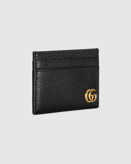 Gucci Marmont Black Leather Slim Card Case