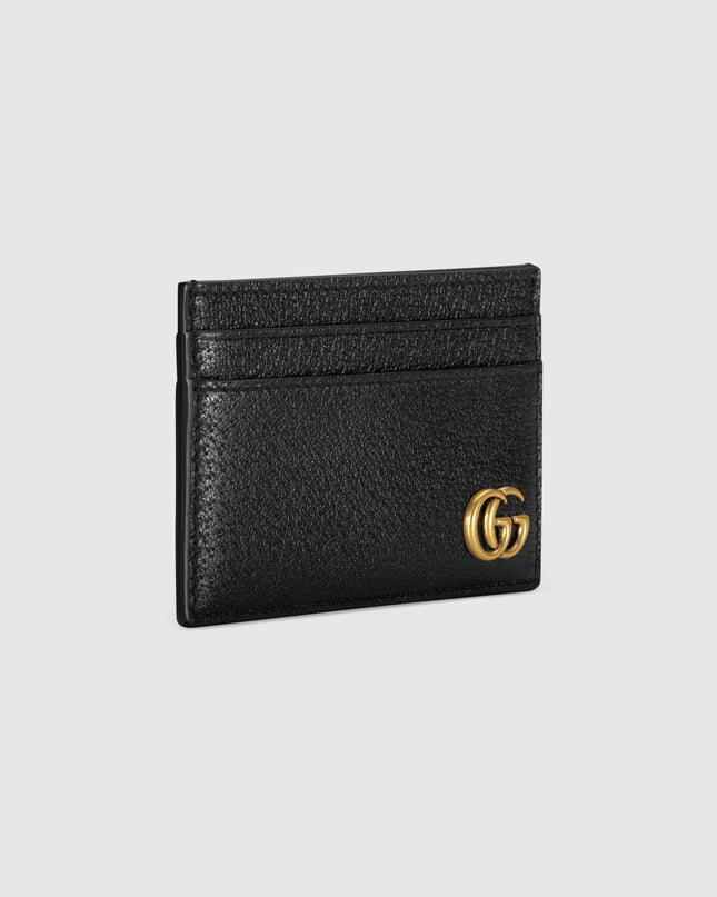 Gucci Marmont Black Leather Slim Card Case