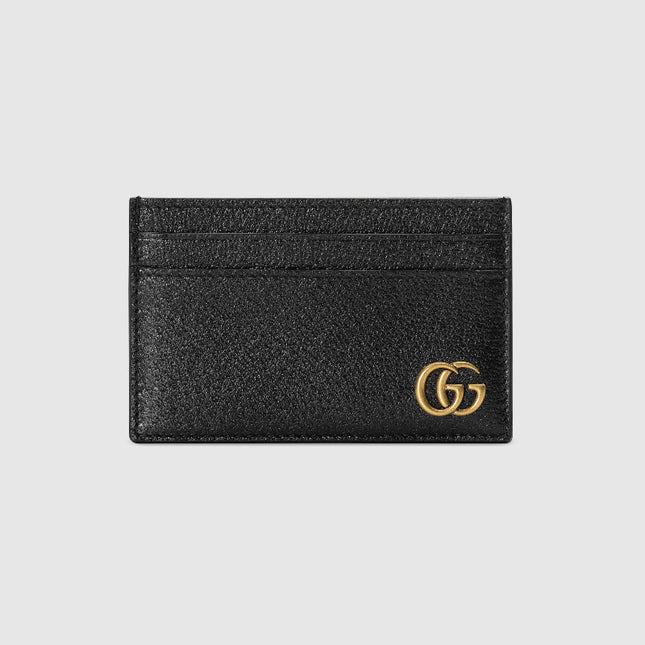 Gucci Marmont Black Leather Slim Card Case
