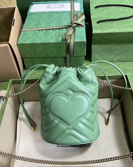 Gucci Marmont Matelassé Mini Bucket Bag 575163