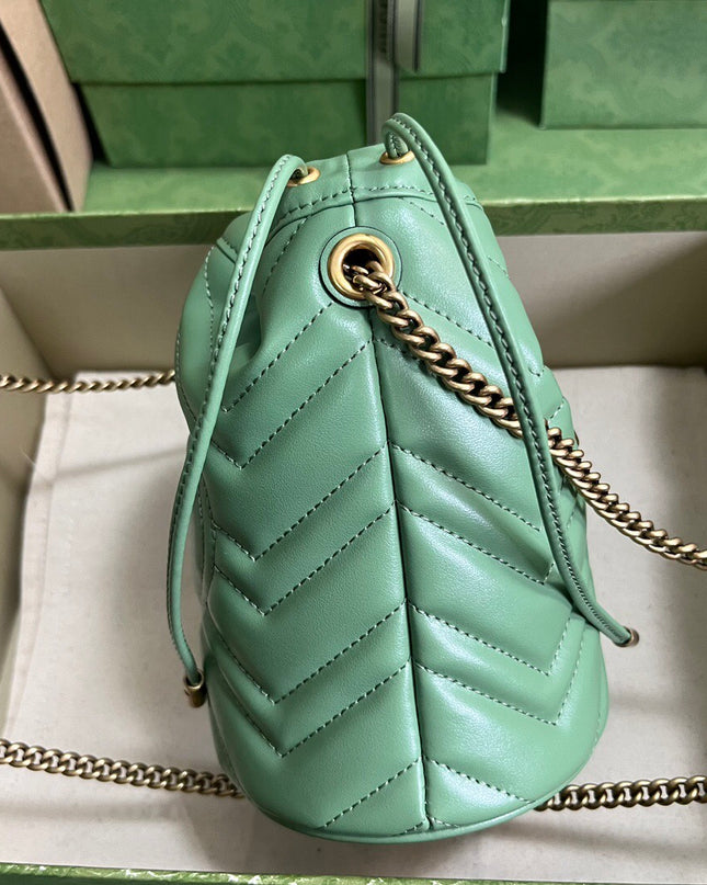 Gucci Marmont Matelassé Mini Bucket Bag 575163