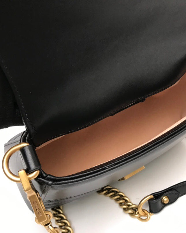 Gucci Marmont Mini Top Handle Bag 547260 Black