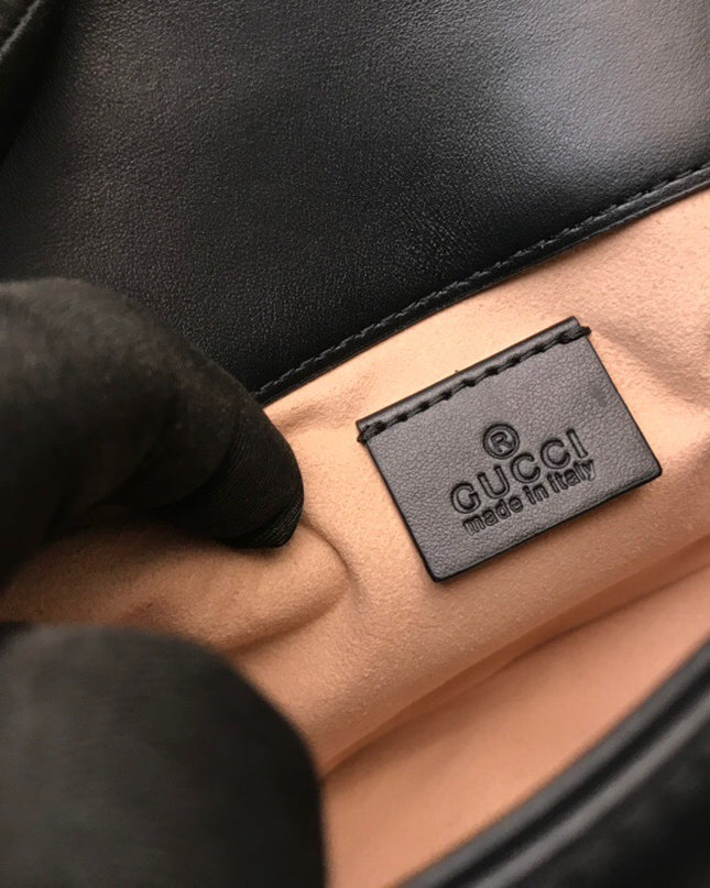 Gucci Marmont Mini Top Handle Bag 547260 Black