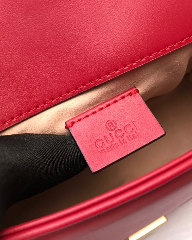 Gucci Marmont Mini Top Handle Bag 547260 Red