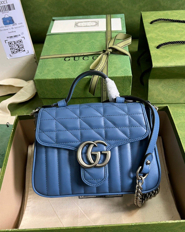Gucci Marmont Mini Top Handle Bag 583571