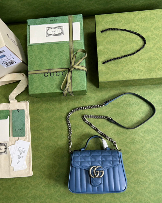 Gucci Marmont Mini Top Handle Bag 583571