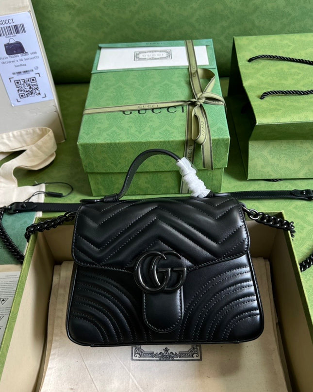Gucci Marmont Mini Top Handle Bag 702563