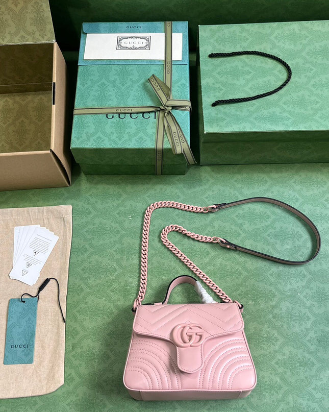 Gucci Marmont Mini Top Handle Bag 702563