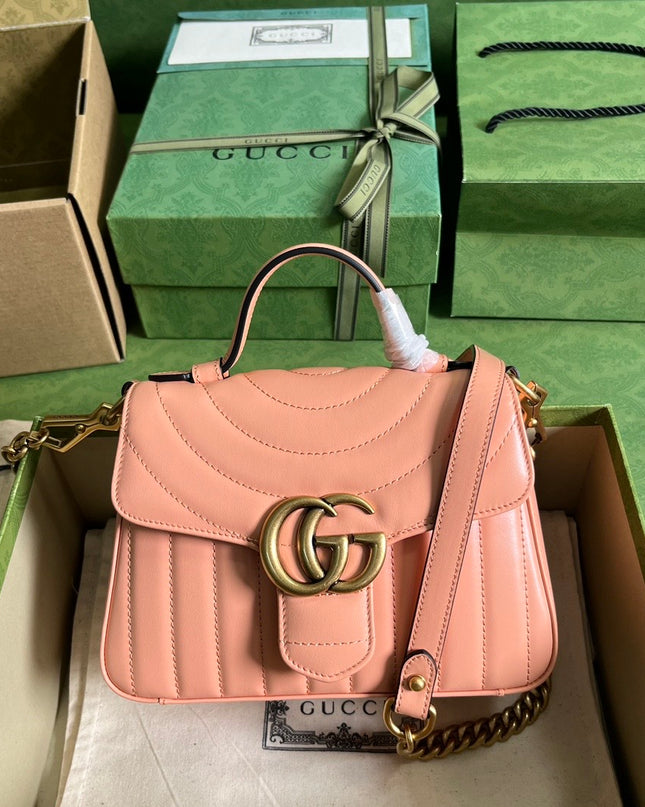 Gucci Marmont Mini Top Handle Bag ‎547260