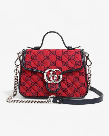 Gucci Marmont Multicolor Mini Top Handle Bag
