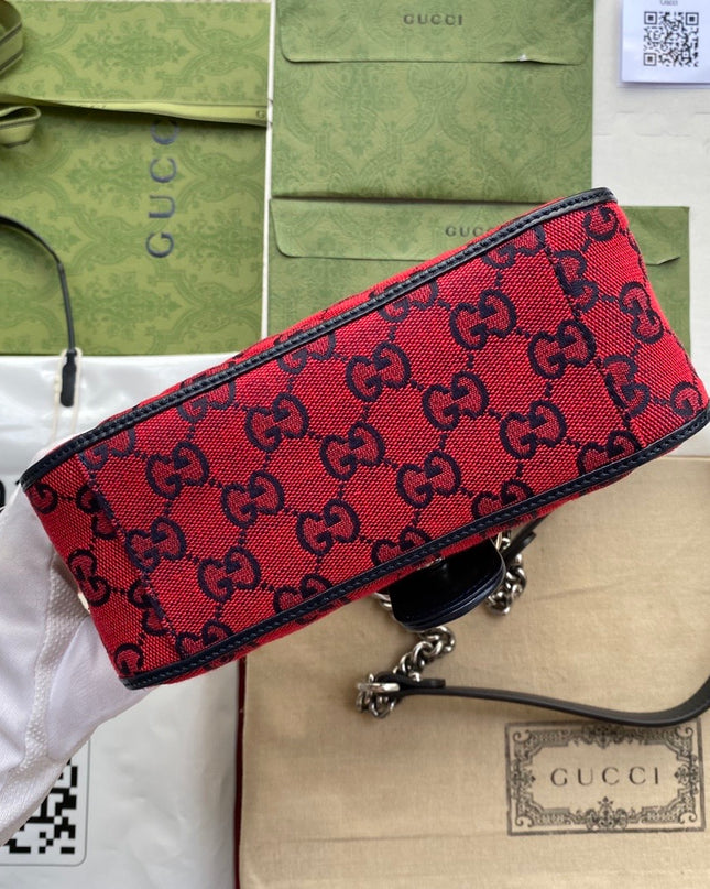Gucci Marmont Multicolor Mini Top Handle Bag
