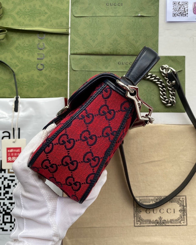 Gucci Marmont Multicolor Mini Top Handle Bag