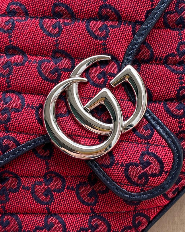 Gucci Marmont Multicolor Mini Top Handle Bag