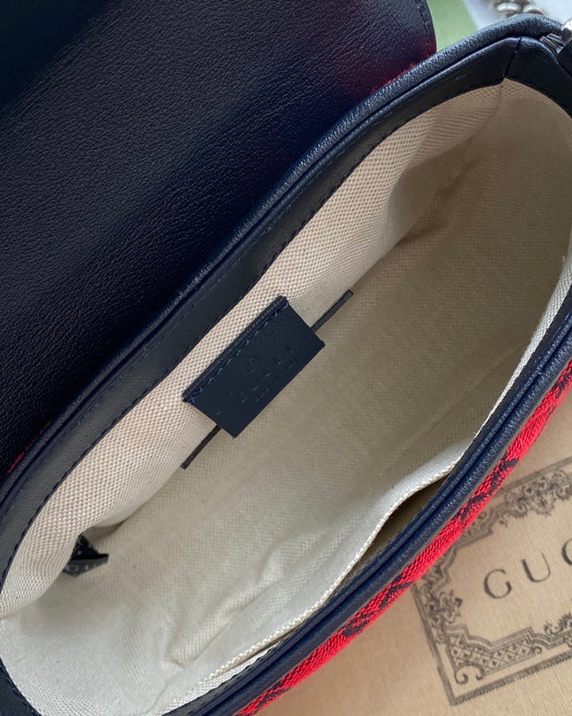 Gucci Marmont Multicolor Mini Top Handle Bag