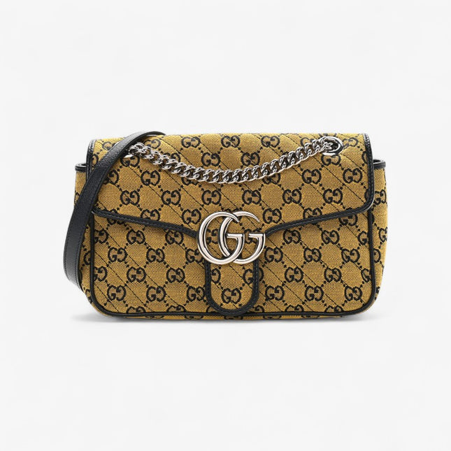 Gucci Marmont Multicolor Small Shoulder Bag 443497 – Yellow GG Canvas