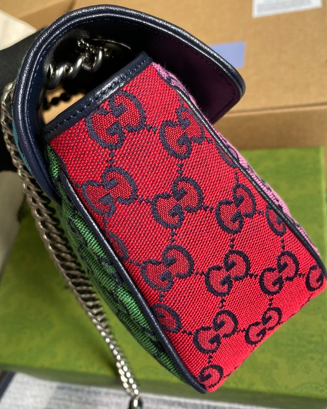 Gucci Marmont Multicolor Small Shoulder Bag 443497 - Multicolor