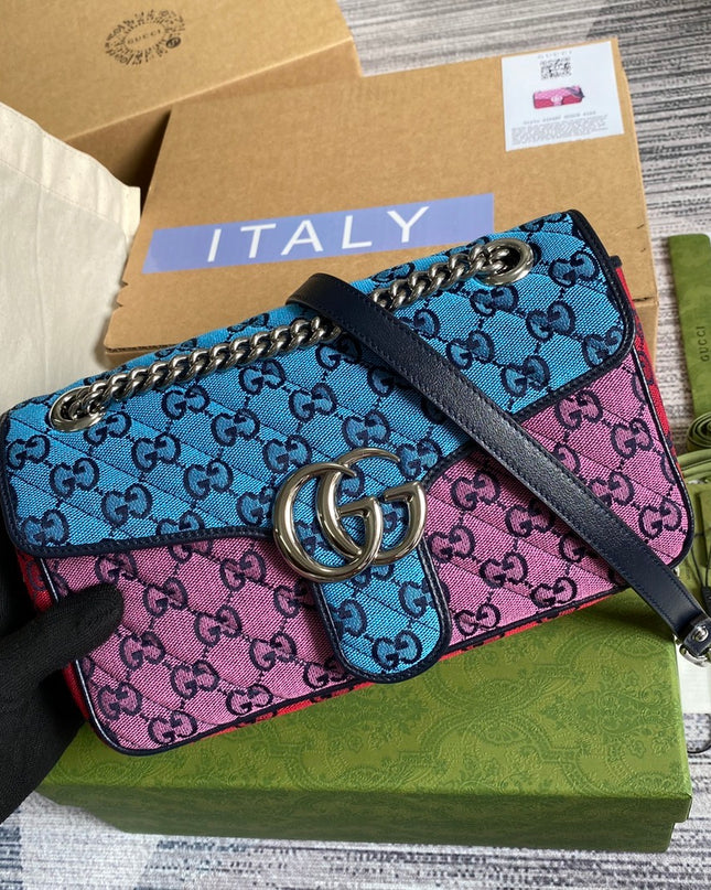 Gucci Marmont Multicolor Small Shoulder Bag 443497 - Multicolor