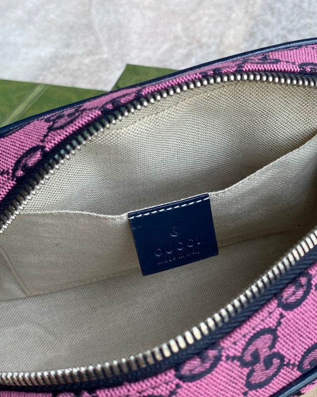 Gucci Marmont Multicolor Small Shoulder Bag 447632 – Pink GG Canvas