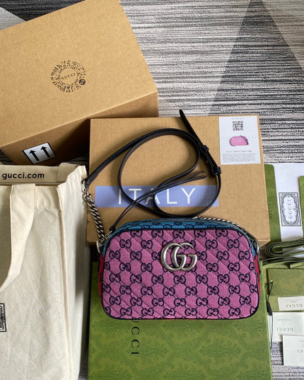 Gucci Marmont Small Shoulder Bag 447632 – Multicolor GG Canvas